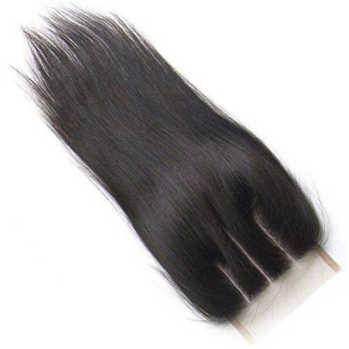 8 Inch Straight Three Part 4x4 Lace Closure - Natural 1B
