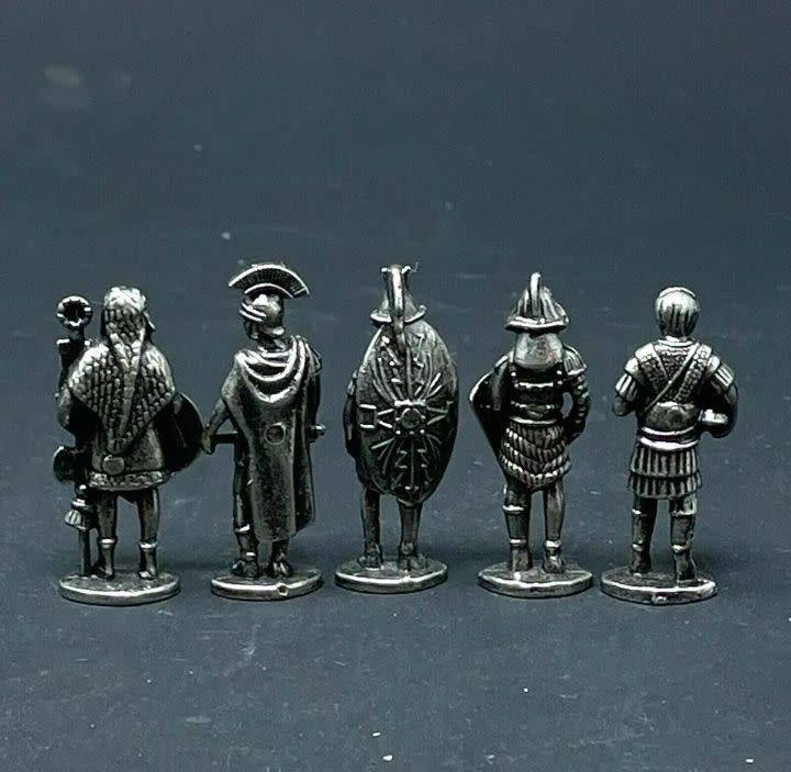 WestAir Roman Collectors Military Figures - 5 Piece Metal Figurine Set