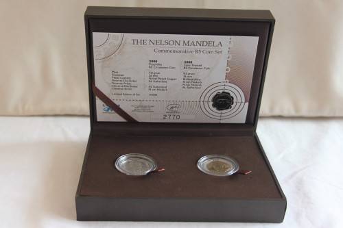 **Limited Edition** Mandela Commemorative R5 set with COA
