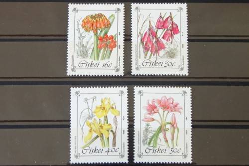 Ciskei SACC 127 - 130. Protected Flowers. M.N.H