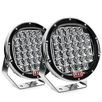 9 inch BlackSHELL 96W Round CREE LED Work Light 12V 24 Offroad Driving CAR TRUCK BOAT