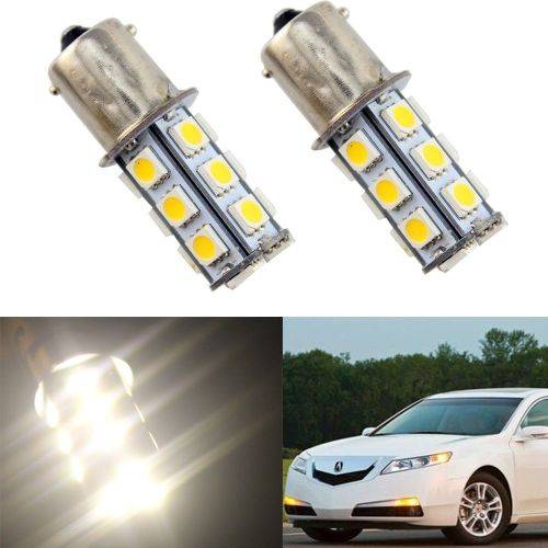 Set 2pcs 2x 1156 G18 Ba15s 27 5050 LED SMD Light Bulb White