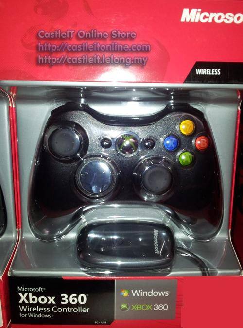 Genuine Microsoft Xbox 360 Wired Controller Black for Windows PC & 360 Brand New