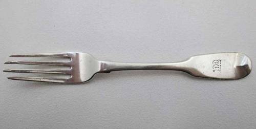 Vintage Silver-Plated Fiddle Shaped Fork