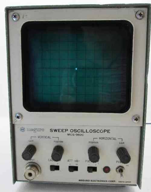Vintage Meguro Sweep Oscilloscope MCS-9820