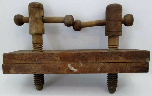 Vintage Wooden Cheese Press - 30cm/20cm