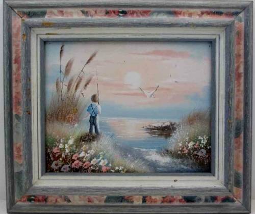 Original Framed Keswick Oil Painting - Total Size 37,5cm/33cm