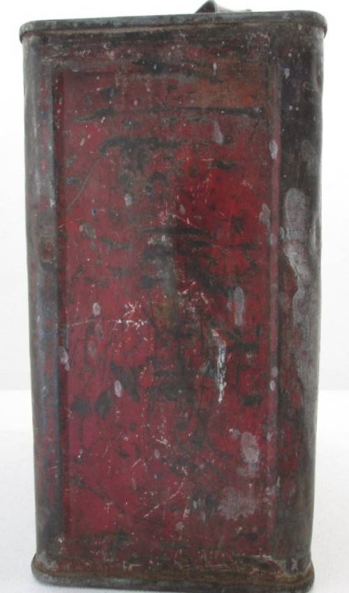 Old & Battered Mobil Oil Tin - 32cm/24cm/14cm