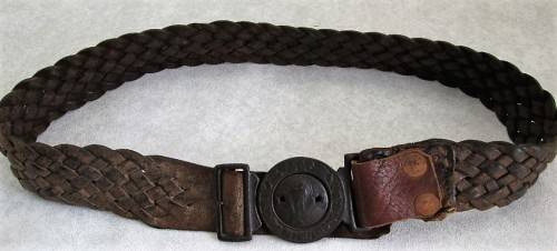 Vintage Boy Scout's Belt & Buckle - Leckie Walsall, Sole Maker, With Registration Number