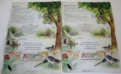 Kruger National park Travel Guide + Nationale Kruger Wildtuin Reis Gids - 2X Fold -Out Pages Each