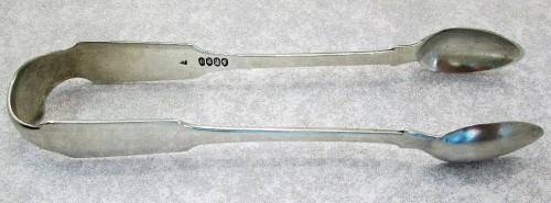 Hallmarked Dublin Silver Sugar Tongs Dated 1823! - Weight 46g