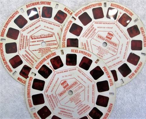 Vintage GAF View-Master + 3 Original Reels, 3D!