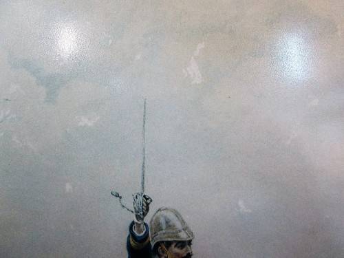 Framed Behind Glass- Battle Of Laing's Nek 1881 Heritage Fine Art Limited Edition Print- 58cm/51,5cm