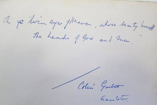 Sun of Tabriz: A Lyrical Introduction to Higher Metaphysics JALALUDDIN, RUMI (Signed! Colin Garbett) 1969, Johnston & Neville