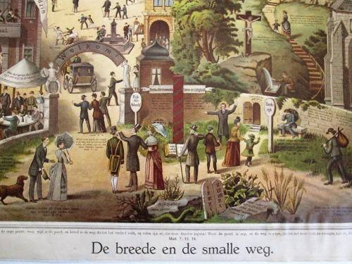 De Breede En De Smalle Weg Vintage Print - 51,5cm/39cm