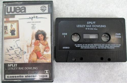 Lesley Rae Dowling - Split, 1983 - Cassette Tape (Autographed)