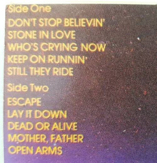 Journey - Escape - CBS, 1981 - ASF 2665 - SA Pressing