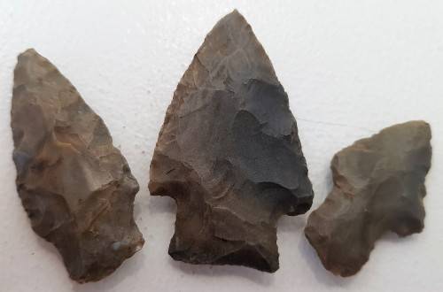 3X Stone Arrowheads