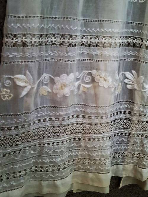 BEYOND BEAUTIFUL Christening Gown Used For 4 Children, All Names Embroidered, Beginning 1939