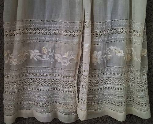 BEYOND BEAUTIFUL Christening Gown Used For 4 Children, All Names Embroidered, Beginning 1939
