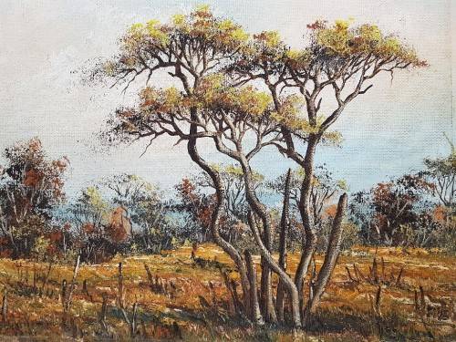 Stunning Oil Painting On Board - 68cm/40cm