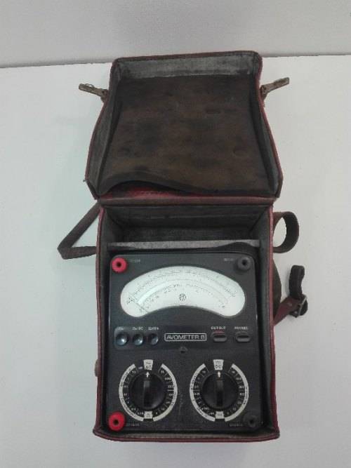 Vintage Avometer 8 Universal Multimeter + Original Case, Not Tested