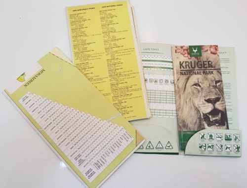 3X Old Kruger Park Maps