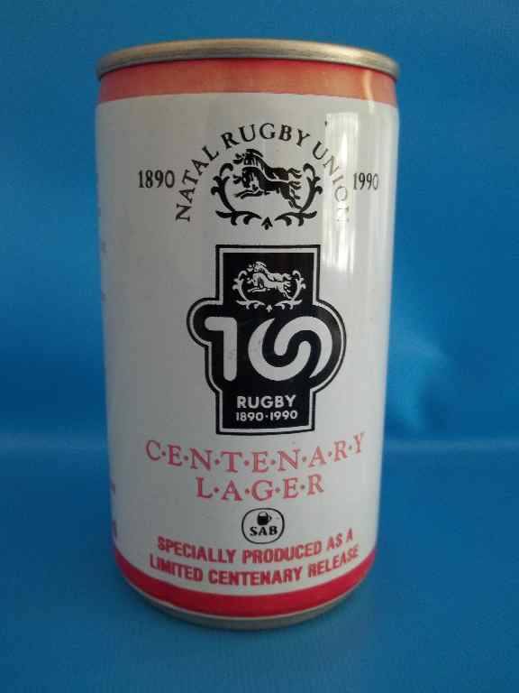 Natal Rugby Union 1890-1990 Centenary Lager (Full Can)