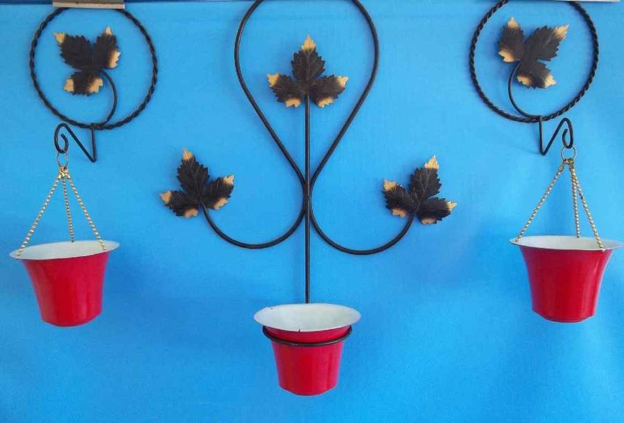 Retro 1970's Wall Mounted Candle Holder (Sun-Glo, Fancy Products), 3 Separate Pieces