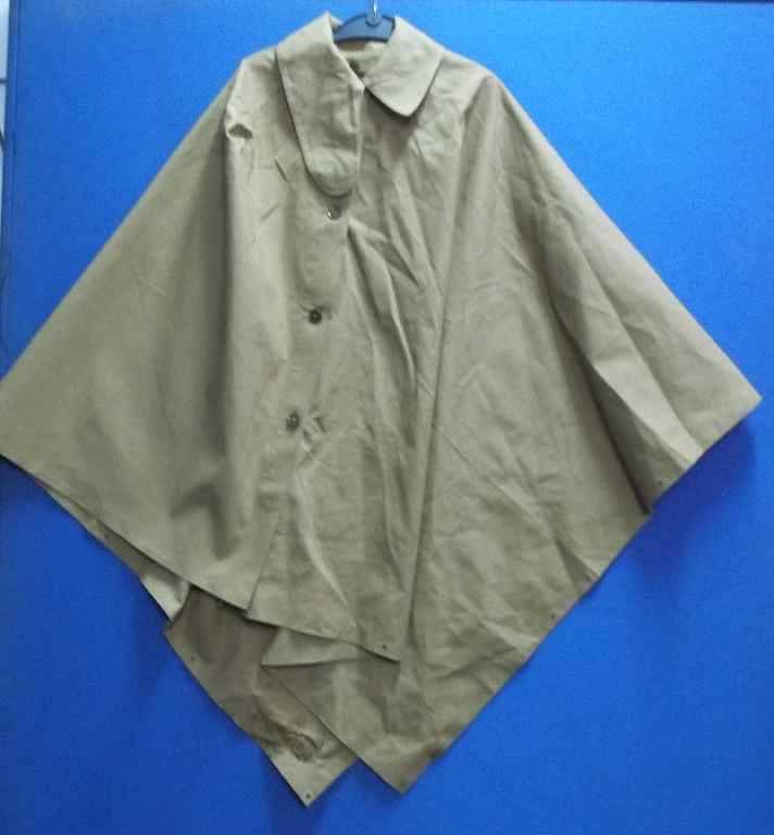 Military Poncho Style Raincoat - GS & S Ltd, Size M, 1952 (Manchester Testing House Inspection)