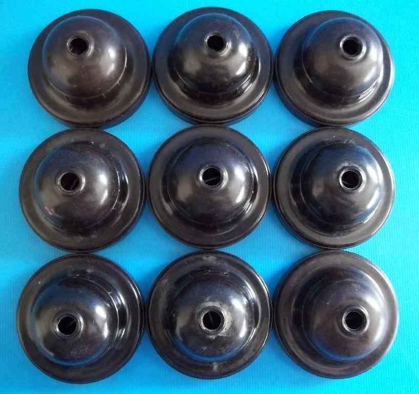 9 X Vintage Brown Bakelite "Litemaster Made In South Africa" Light Fittings - 3,5cm/6cm
