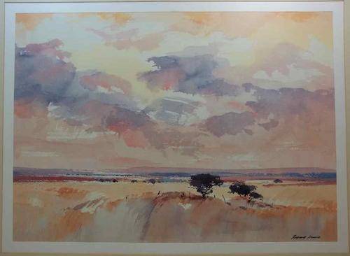 Lovely Richard Rennie Print Framed In Cardboard - 59,5cm/42,5cm