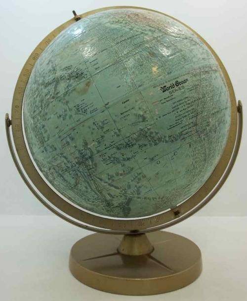 Vintage Replogle World Ocean Series 12 Inch Diameter Globe