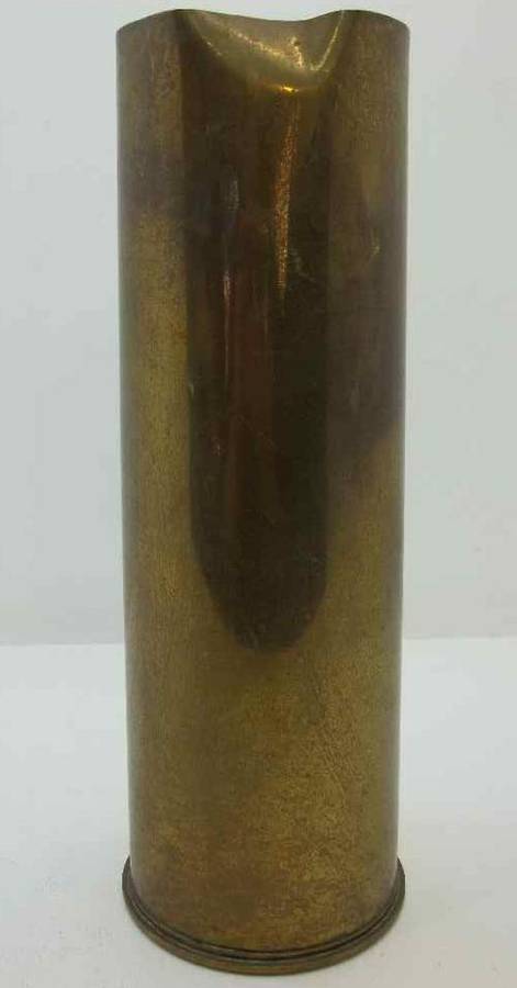 Large Brass Shell Casing - Height 29cm; Base Diameter 10,5cm