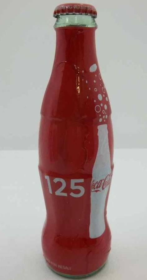 125 Years Souvenir Sealed Glass Coke 250ml Bottle