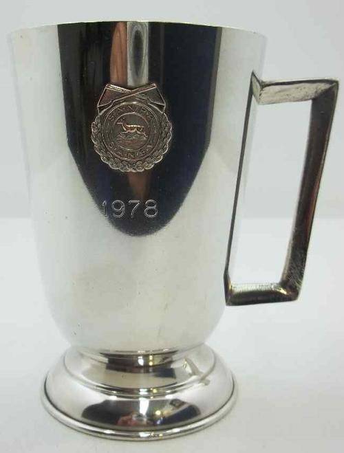 South African National Rifle Association SANRA/SANSV 1978 Trophy Mug - Height 13,5cm
