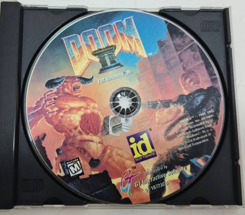 Vintage Doom II Windows 95 CD ROM Game As Pictured