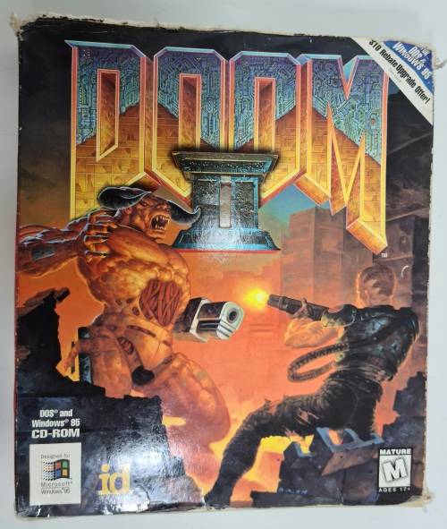 Vintage Doom II Windows 95 CD ROM Game As Pictured