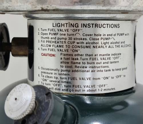 Coleman Kerosene Lamp, Model 214A700, No Glass!