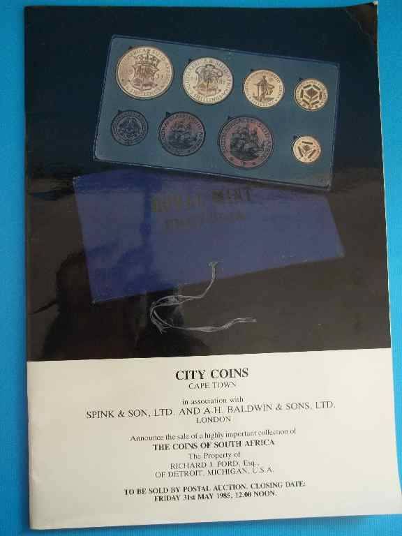 City Coins, Cape Town - The Coins Of South Africa - Postal Auction - May 1985