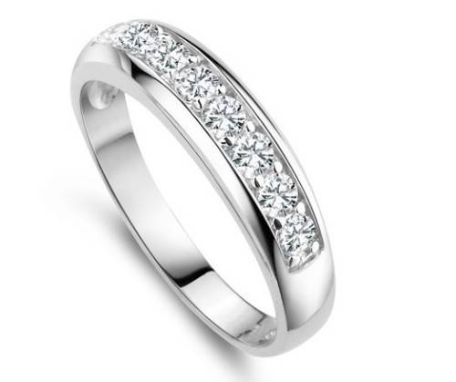 Stunning!!! -  925 Stirling Silver Wedding Band- Size 7