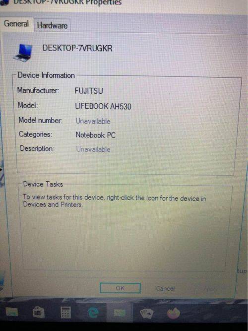 LAPTOP- FUJITSU LIFEBOOK AH530
