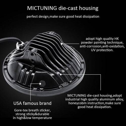 7W LED Headlight | 7'' Round LED Headlights
