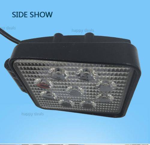 27W LED CREE WORK LIGHT BAR SQUARE LAMP FLOOD TRUCK BOAT OFFROAD 12V 24V