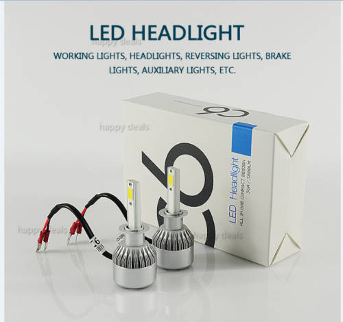 H1,H3,9005,9006  LED Light Headlight Vehicle Car Hi/Lo Beam Bulb Kit 6000k White