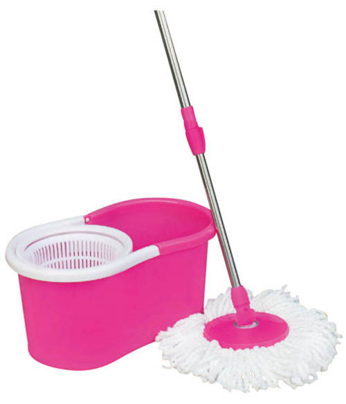 360° Rotating Magic Spin Mop Dehydrate Basket W/Bucket