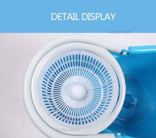 360° Rotating Magic Spin Mop Dehydrate Basket W/Bucket