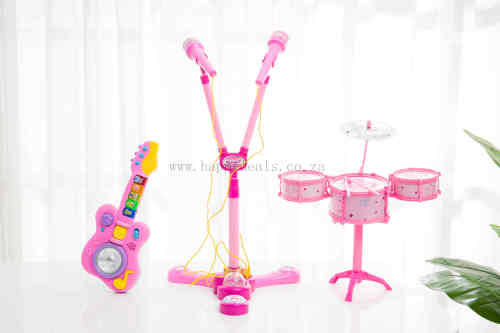Concert Perform Music 3in1 Musical Instrument (drums-Guitar -Microphone)