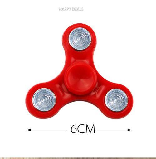 Fingertip gyroscope tri-spinner