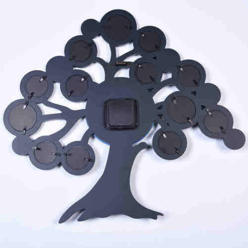 Photo Frame Wall Clock Set Sentiment Home Decor Family Time Picture Frames